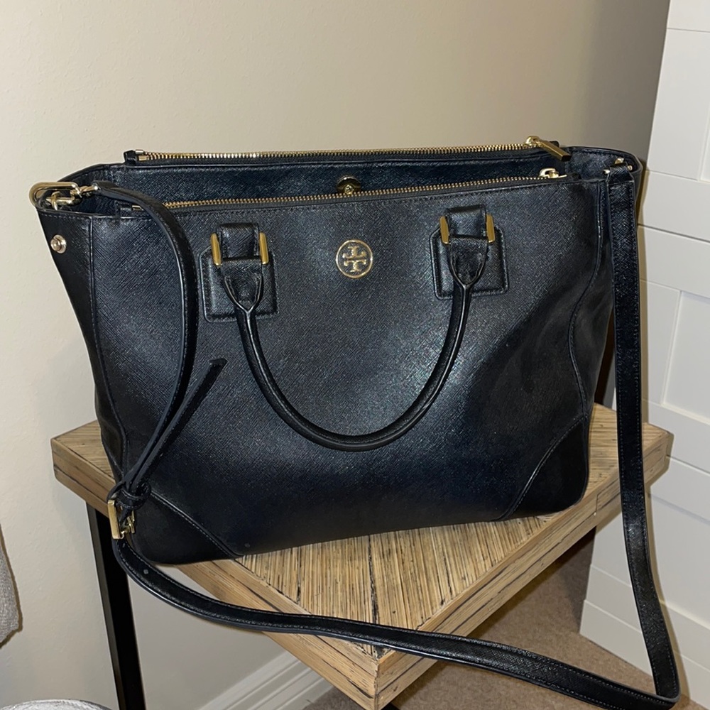 Tory Burch Black Large Tote